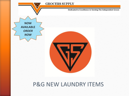 P&G New Laundry Items