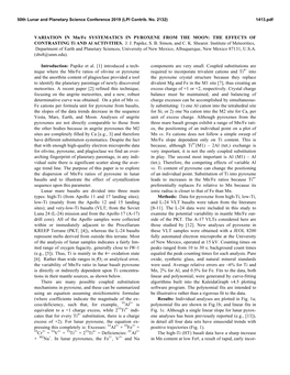 VARIATION in Mn/Fe SYSTEMATICS in PYROXENE from the MOON: the EFFECTS of CONTRASTING Ti and Al ACTIVITIES