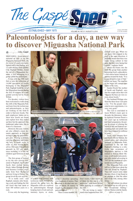 Paleontologists for a Day, a New Way to Discover Miguasha National Park