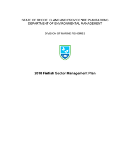 2018 Sector Management Plan - Finfish 2 INTRODUCTION