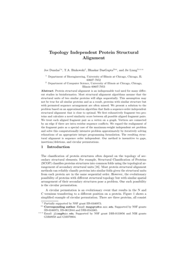 Topology Independent Protein Structural Alignment