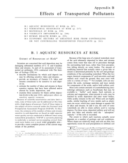 Acid Rain and Transported Air Pollutants: Implications for Public Policy