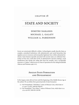 State and Society