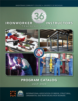 Ironworker Instructors Program Catalog