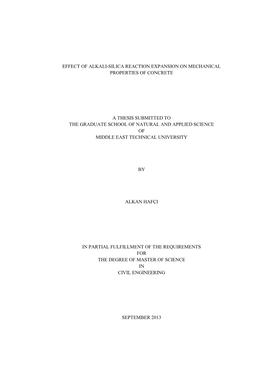 Effect of Alkali-Silica Reaction Expansion on Mechanical Properties of Concrete