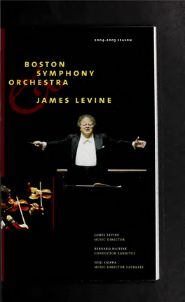 Boston Symphony Orchestra Concert Programs, Season 124, 2004-2005, Subscription, Volume 01