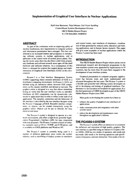 Implementation of Graphical User Interfaces in Nuclear Applications