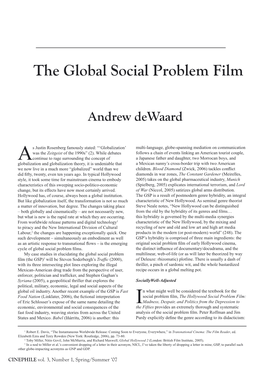 The Global Social Problem Film