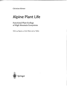 Alpine Plant Life