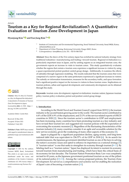 Tourism As a Key for Regional Revitalization?: a Quantitative Evaluation of Tourism Zone Development in Japan