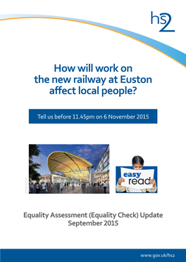 How Will Work on the New Railway at Euston Affect Local People?
