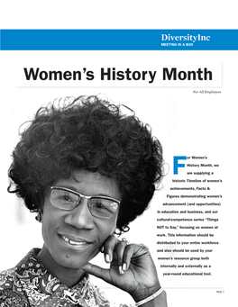 Women's History Month