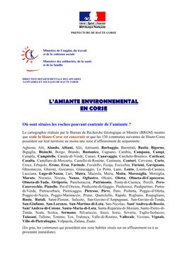 L'amiante Environnemental En Corse