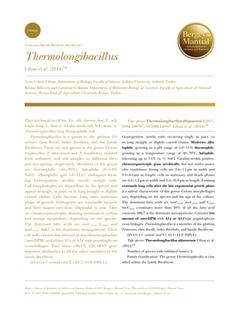 Thermolongibacillus Cihan Et Al