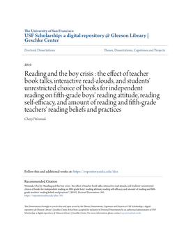 Reading and the Boy Crisis : the Effect of Teacher Book Talks, Interactive