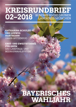 Kreisrundbrief Bündnis 90/Die Grünen 02–2018 Landkreis München