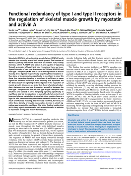 Functional Redundancy of Type I and Type II Receptors in the Regulation Of