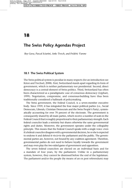 The Swiss Policy Agendas Project