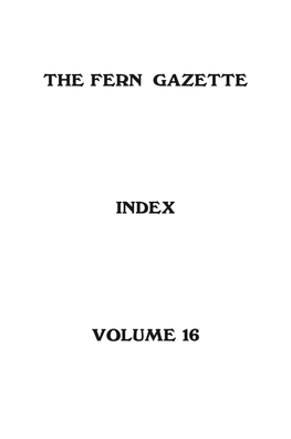 Fern Gazette V16 Index Layout 1