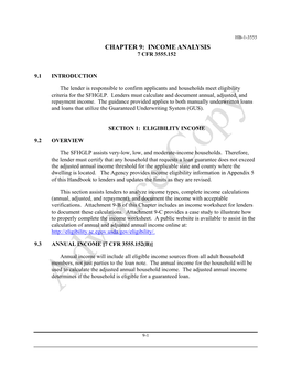 Chapter 9: Income Analysis 7 Cfr 3555.152