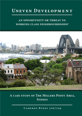 Millers Point Area, Sydney