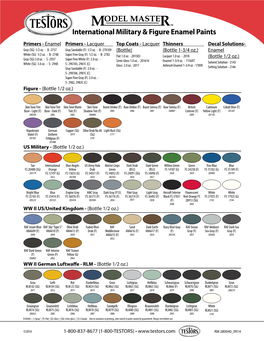 International Military & Figure Enamel Paints