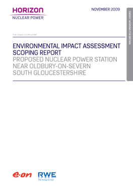 Environmental Impact Assessment Scoping Report Proposed Nuclear Power Station Near Oldbury-On-Severn South Gloucestershire