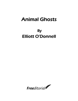 Animal Ghosts