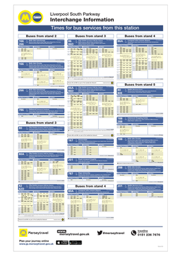 Lsp Station Interchange Info Bebington Station Interchange Info.Qxd
