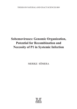 Genomic Organization, Potential for Recombination and Necessity of P1 in Systemic Infection