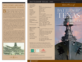 Historical Overview of the Battleship Texas