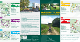 Handbike-Touren Rund Um Die Manfred-Sauer-Stiftung