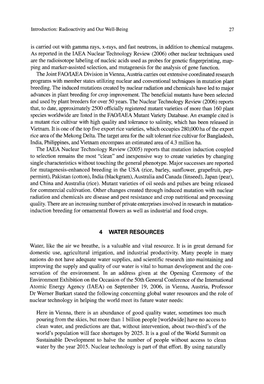 Radioactivity and Our Well-Being 27 Is Carried out with Gamma Rays, X-Rays, and Fast Neutrons, in Addition to Chemical Mutagens