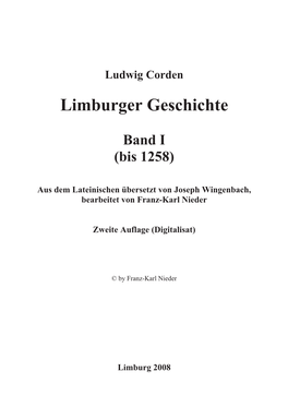 Limburger Geschichte