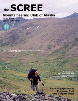 Mountaineering Club of Alaska June 2009 Volume 52 Number 6