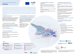 GEORGIA Finalisation of the Draft New Law on “Water Resources Standards Management “ and Process of Adoption Commenced