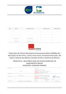 Elaboração Dos Planos Municipais De