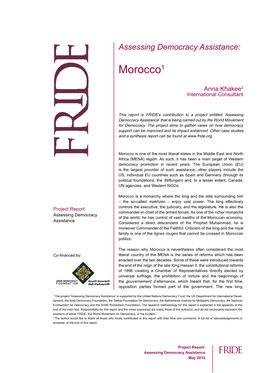Assessing Democracy Assistance: Morocco