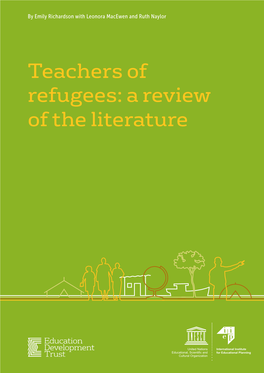 Teachers of Refugees: a Review of the Literature