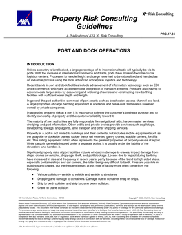 Port and Dock Operations