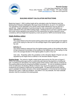 Building Height Calculation Instructions
