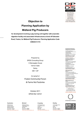 Foston Pig Farm Objection