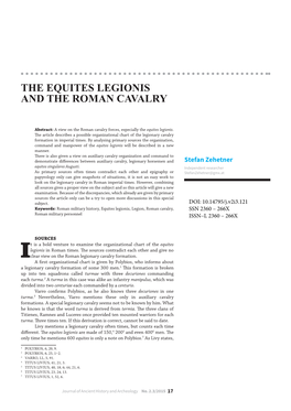 The Equites Legionis and the Roman Cavalry