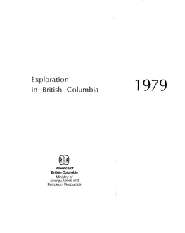 Exploration in British Columbia 1979