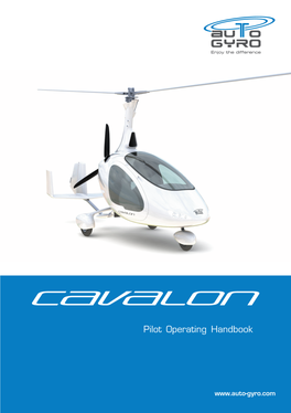 Pilot Operating Handbook Pilot Operating Handbook for Gyroplane Cavalon