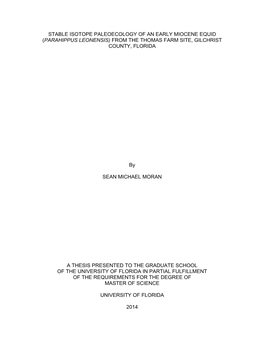 University of Florida Thesis Or Dissertation Formatting