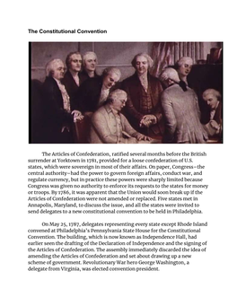 The Constitutional Convention