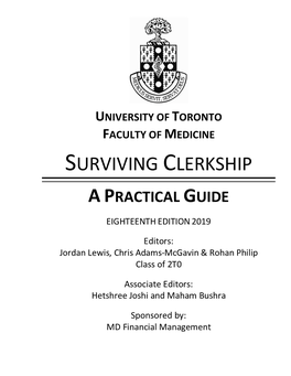 Surviving Clerkship a Practical Guide