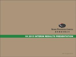 1. Results Highlights 2. Hong Kong Portfolio 3. PRC Portfolio 4