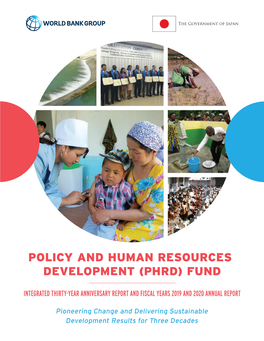 Policy and Human Resources Development (Phrd) Fund